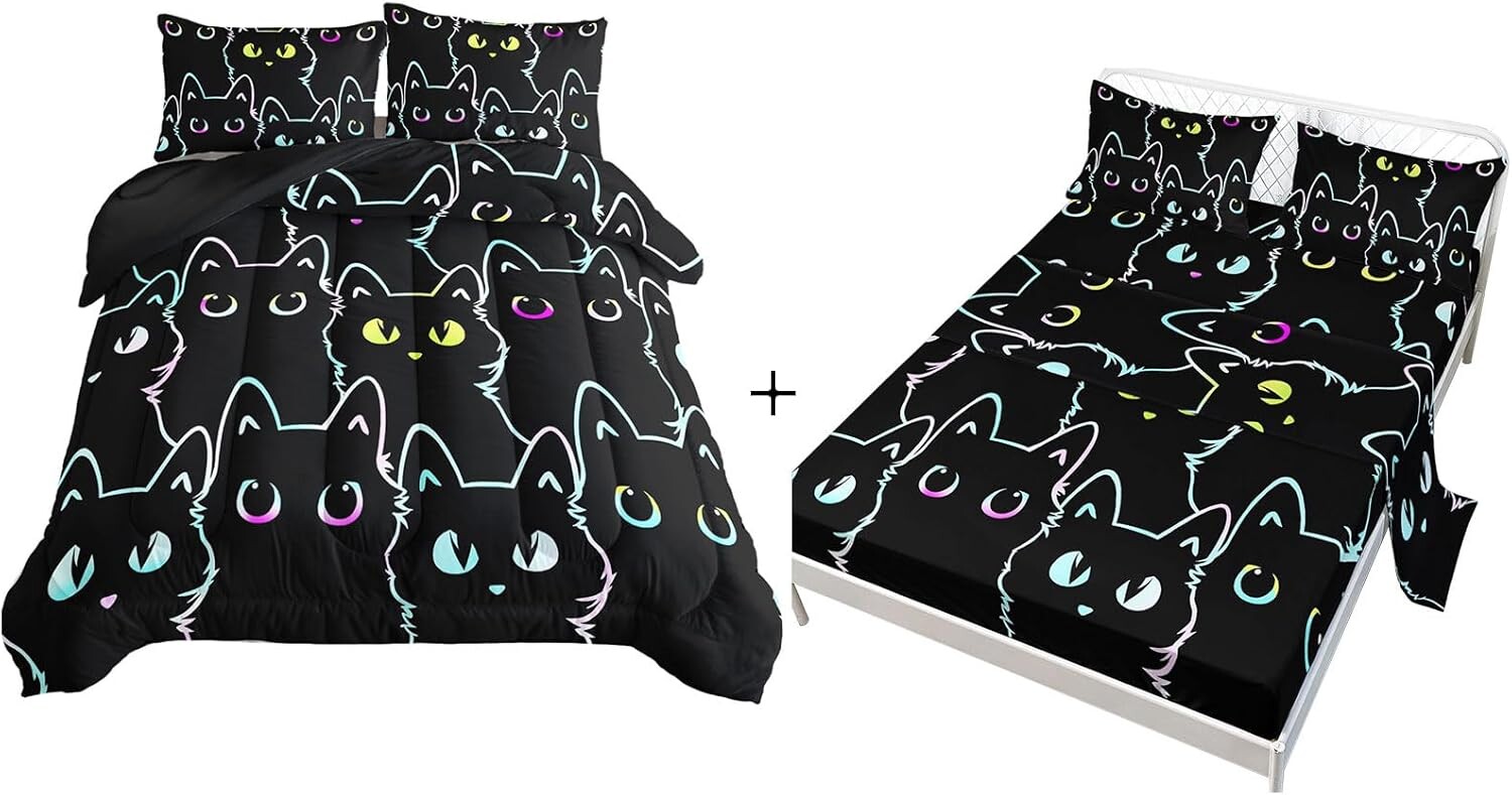 

Комплект постельного белья Axolotl Neon Cat