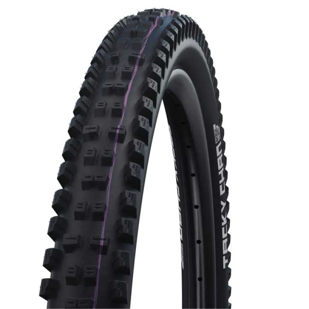 

Жесткая шина MTB Schwalbe Tacky Chan EVO Super Gravity TLE Tubeless 29´´ x 2.40, черный