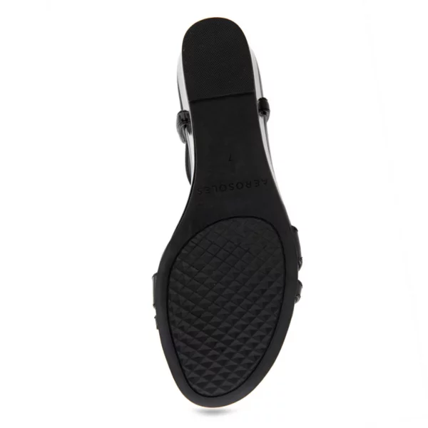 Женские босоножки на танкетке Witt Aerosoles, цвет black patent — фото 4