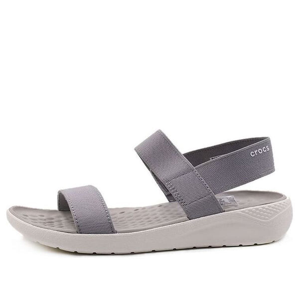Сандалии literide 'light gray white' Crocs, серый