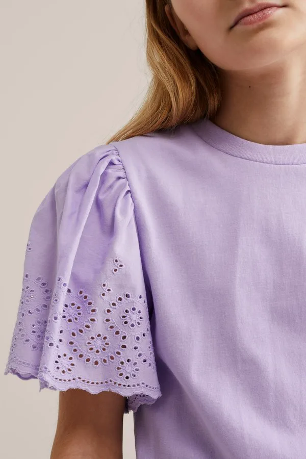 Простая футболка We Fashion, Lilac — фото 3