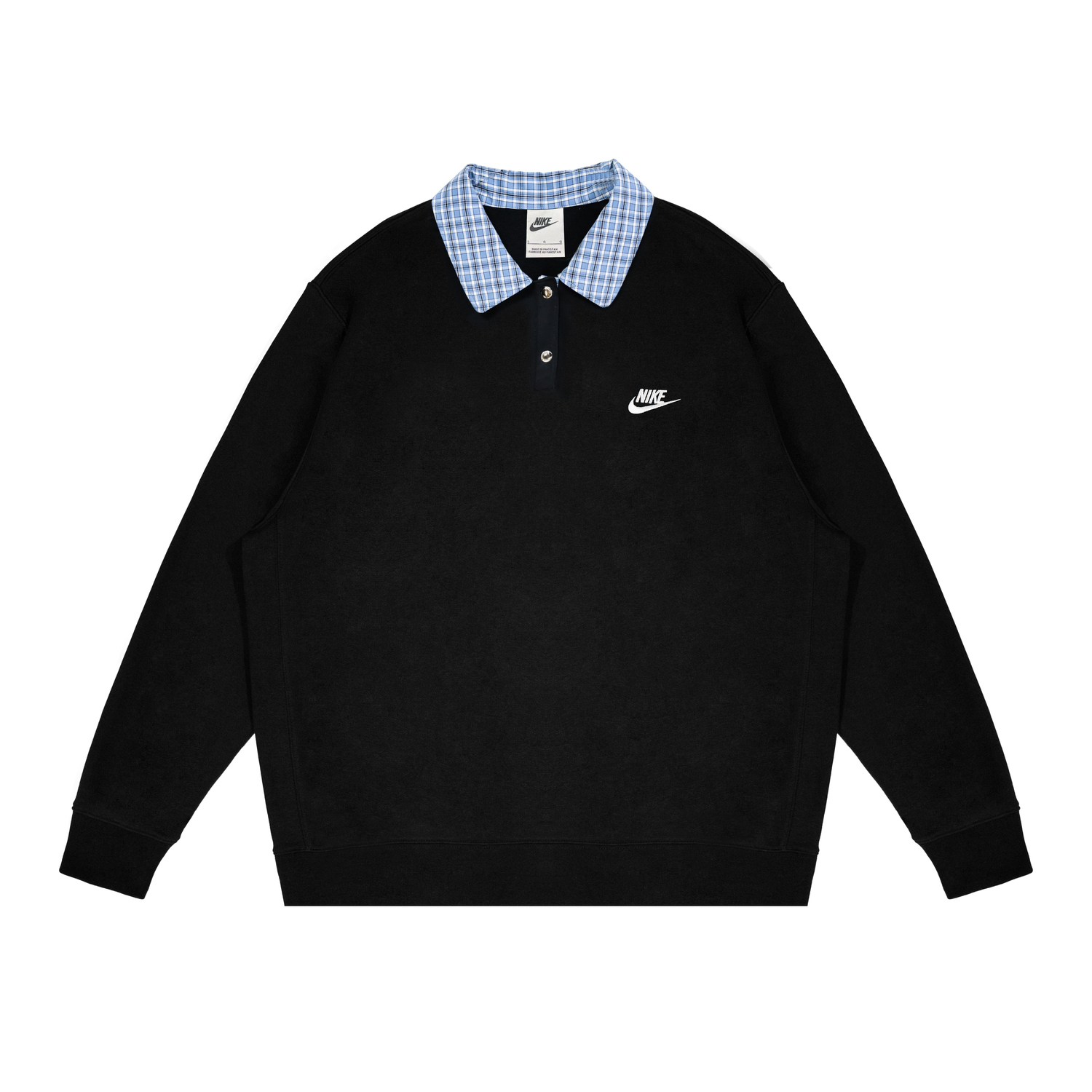 Nike Dri Fit Sweatshirts Unisex черный лацкан Moderate Others — фото 3
