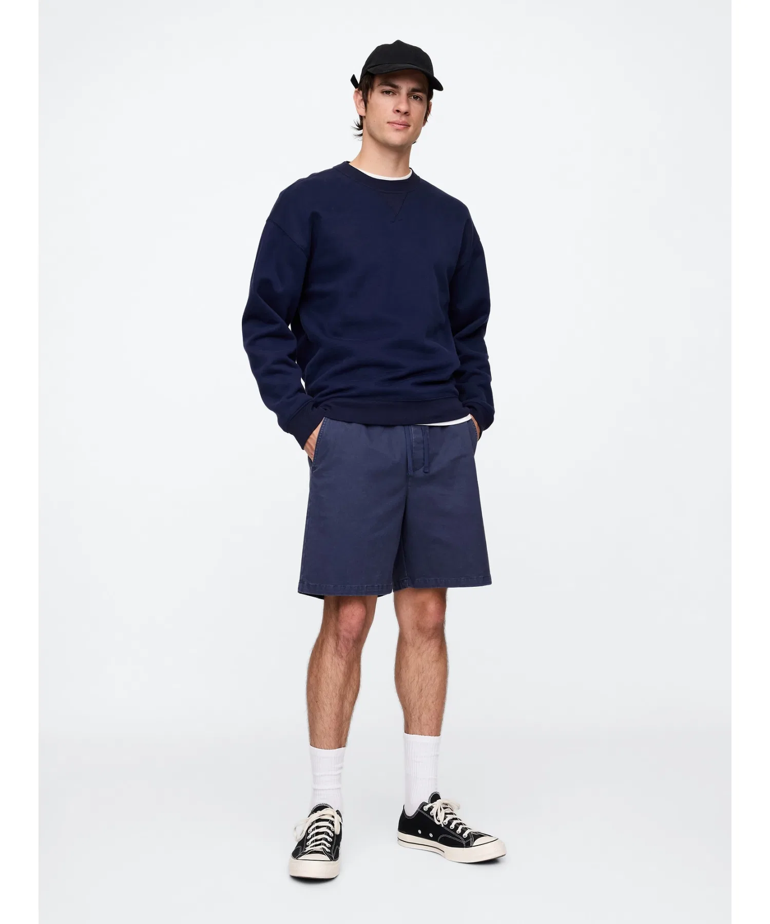 Мужские хлопковые шорты карго GAP серые — фото 3