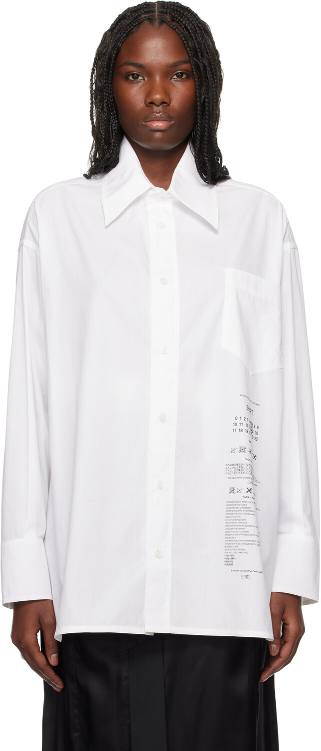 

Поплиновая рубашка MM6 Maison Margiela
