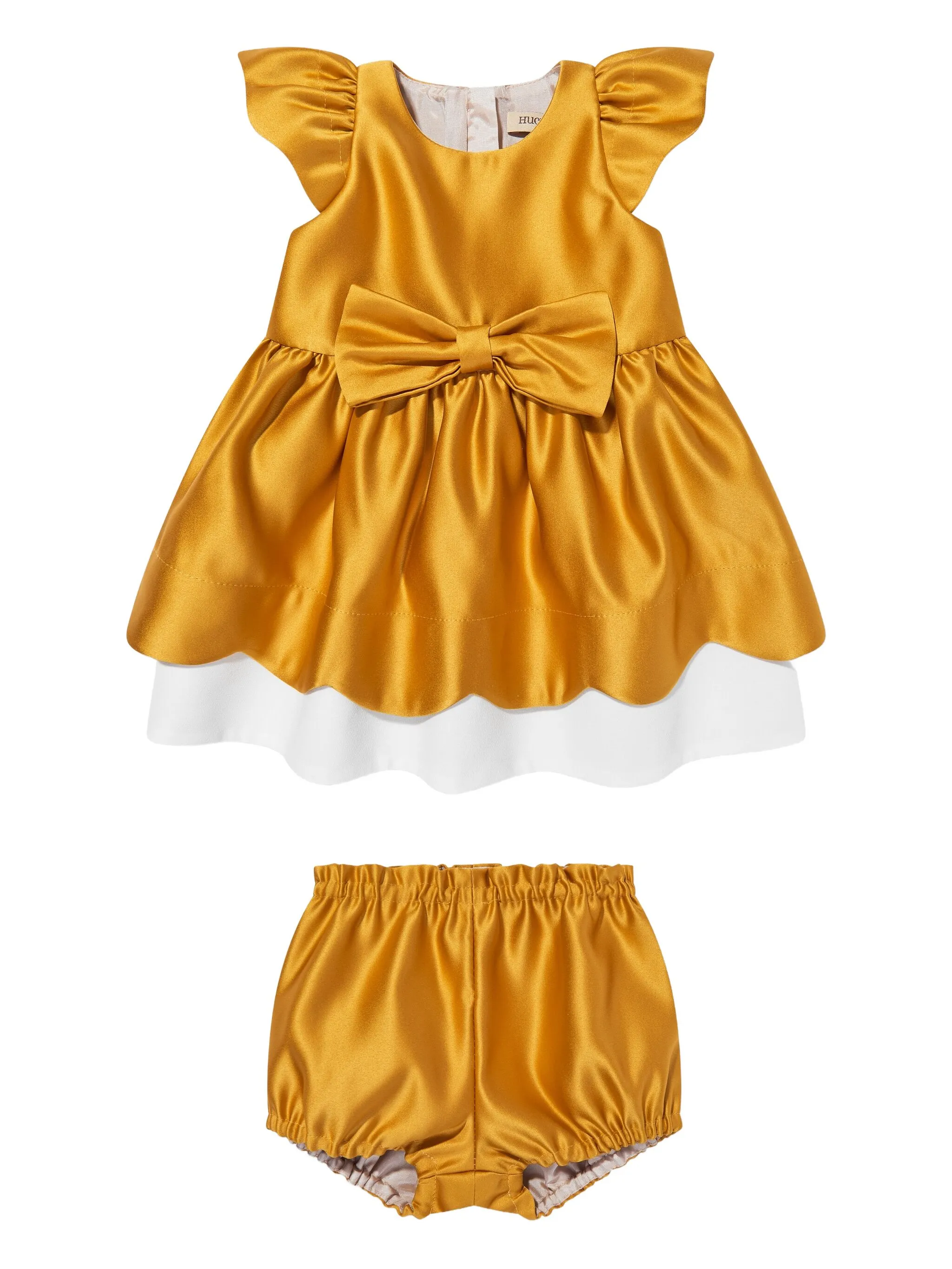 

Атласное платье Hucklebones London, желтый