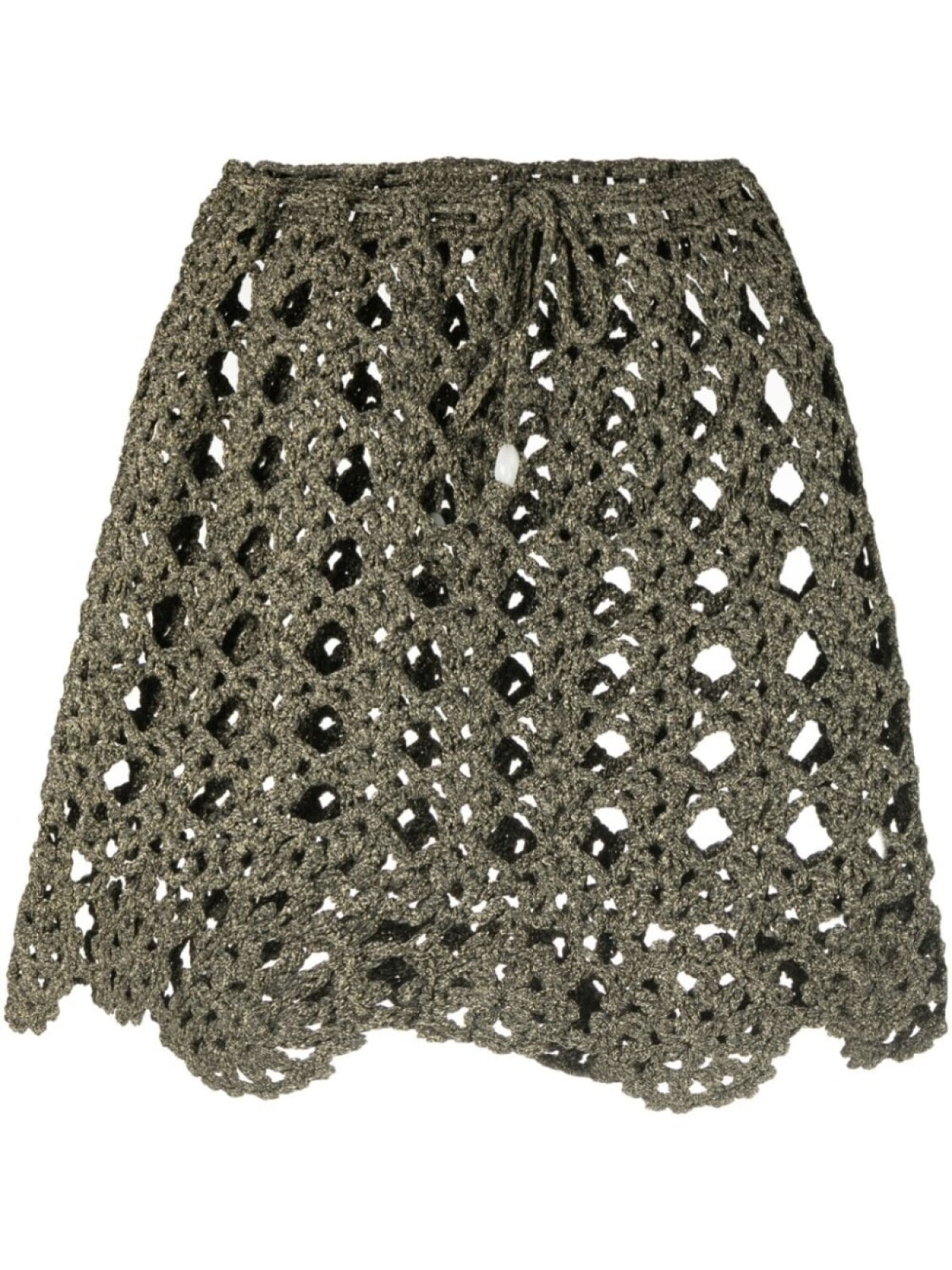 

GANNI юбка в технике кроше, черный