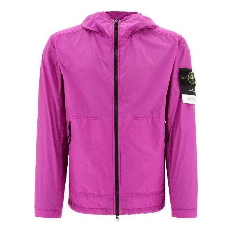 

Куртка STONE ISLAND Crinkle Reps NY Hooded Jacket 'Magenta', фиолетовый