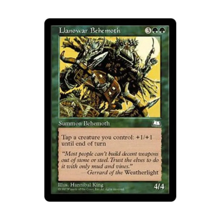 

CCG Ллановар Бегемот (Ю), MTG - Weatherlight