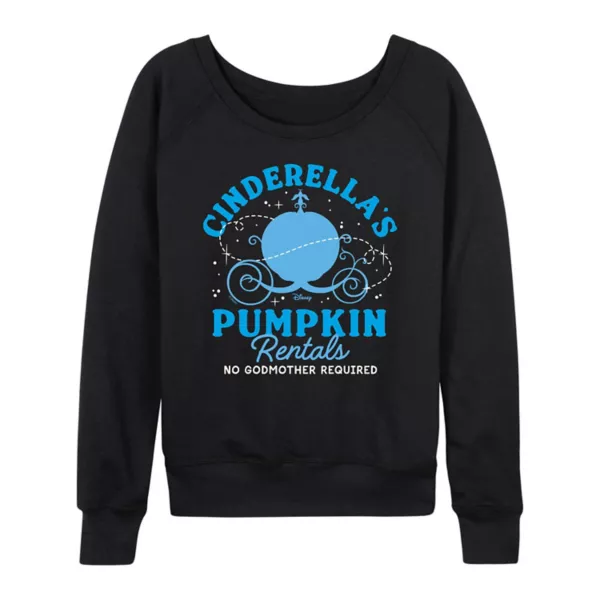 

Зимняя кофта с длинным рукавом Cinderella women's pumpkin rentals из мягкого френч терри Disney, черный