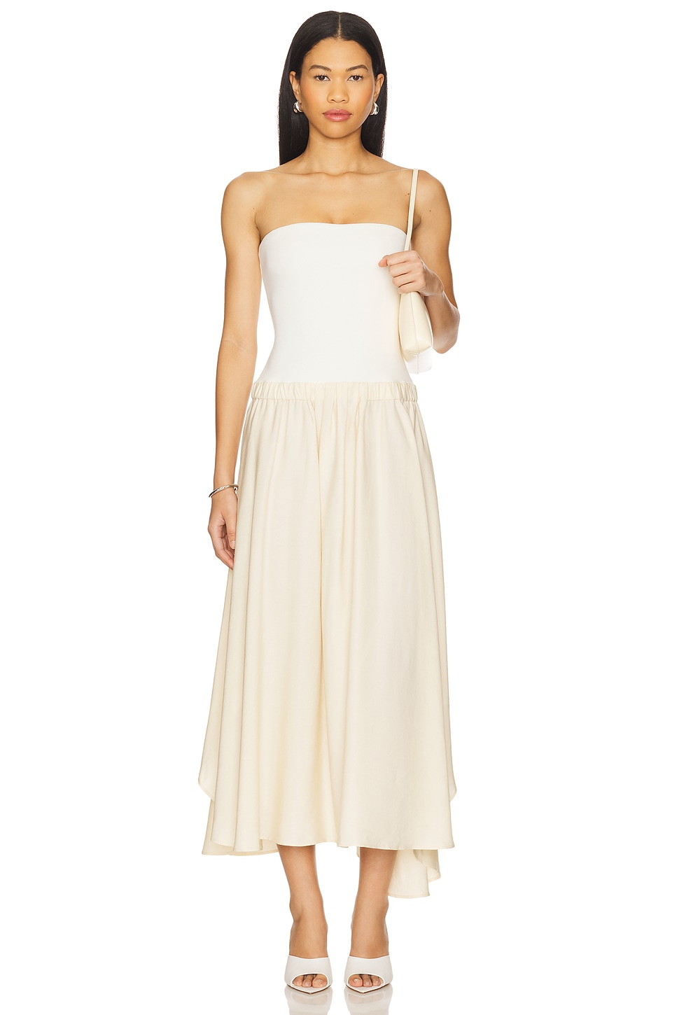 

Платье Alexandra Auteur Studio, white & summer sand combo