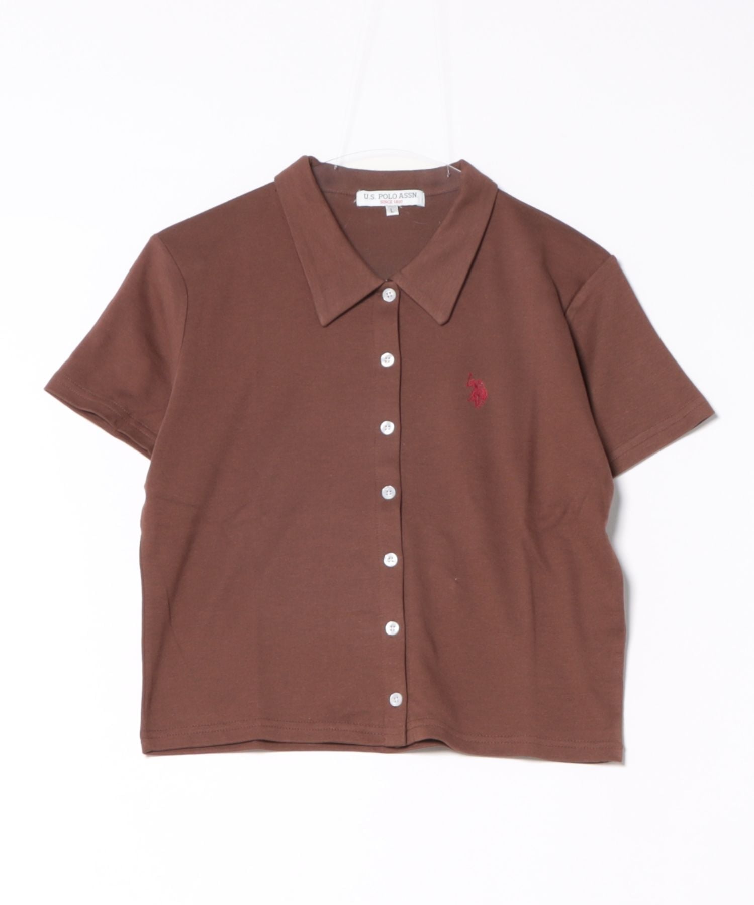 Ассоциация поло США / (Женщины) Рубашка гладкого кроя и пошива U.S. Polo Assn., brown