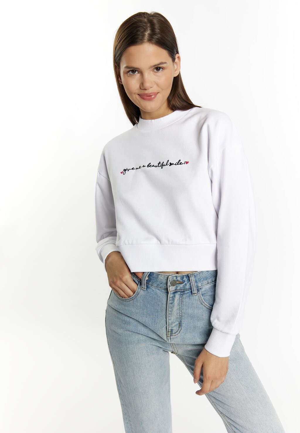 

Толстовка CROPPED KEEPSUDRY myMo, белый