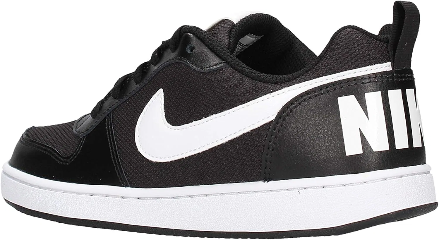 Мужские баскетбольные кроссовки Nike Court Borough Low Pe (Gs), Black White 2 — фото 2