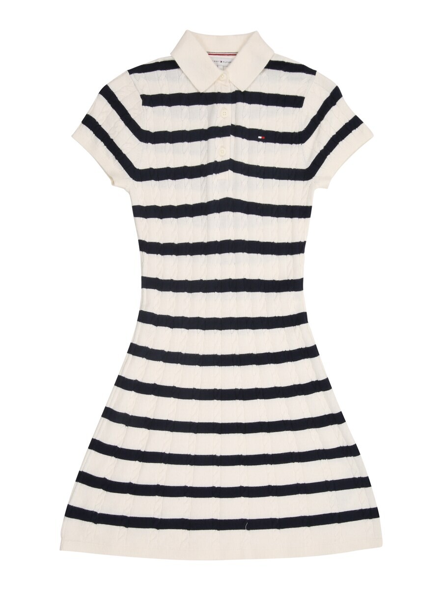 

Платье TOMMY HILFIGER Dress SWEATER DRESS SS, цвет navy/white/pearl white