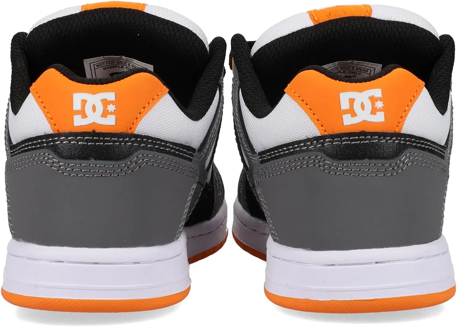 Кроссовки для скейтбординга DC Shoes цвет Grey/Black/Orange — фото 3