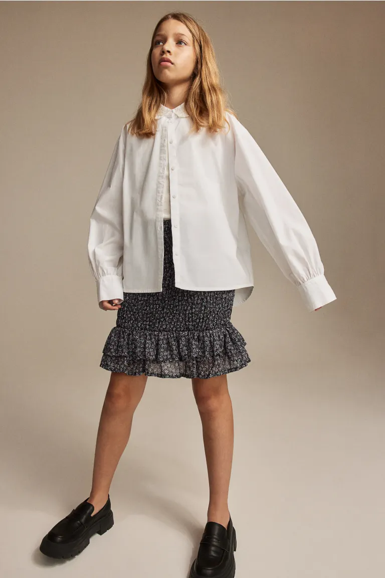 

Шифоновая юбка на резинках H&M, черный