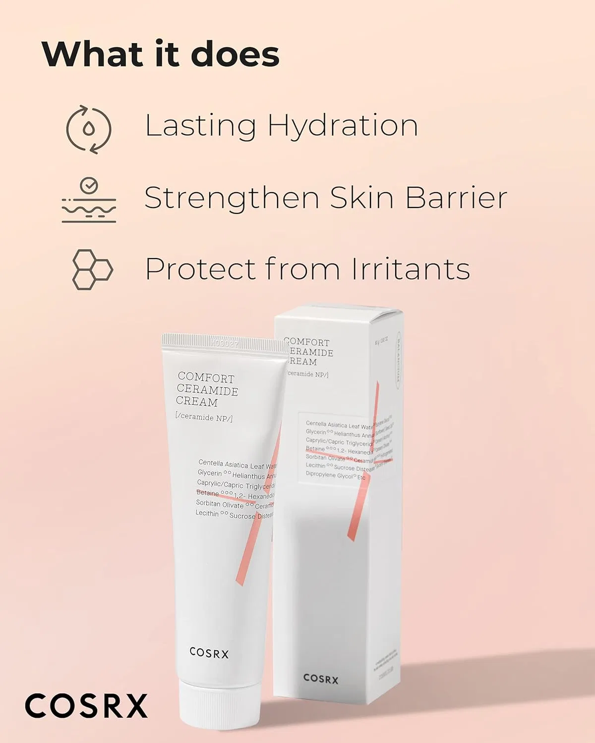 Крем для лица Cosrx — Дневной Balancium Comfort Ceramide Cream увлажняющий, 80 мл — фото 3