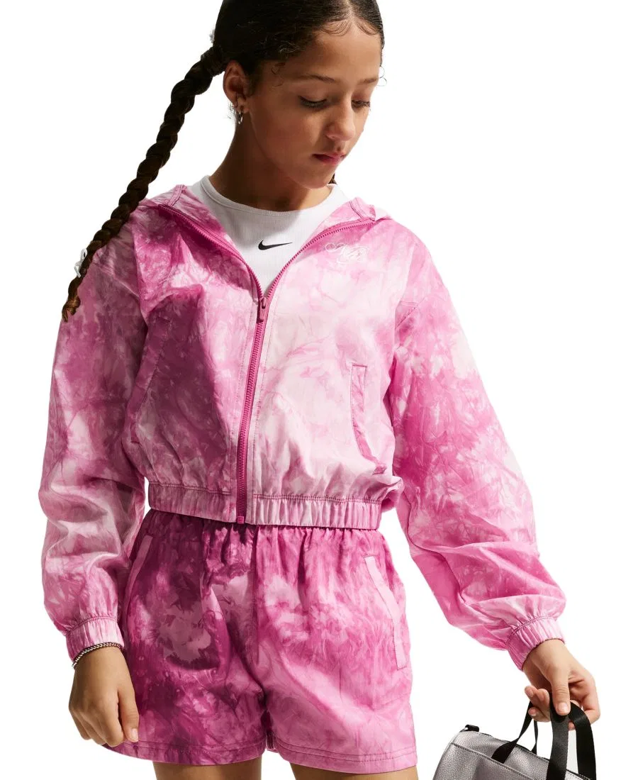 Спортивная куртка-бомбер для девочек 7-16 лет от Sportswear Club Nike — фото 2