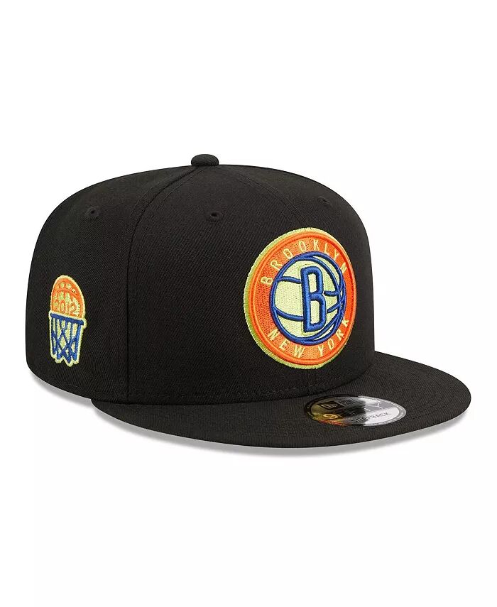 

Мужская черная кепка Brooklyn Nets Neon Pop 9FIFTY Snapback New Era, черный