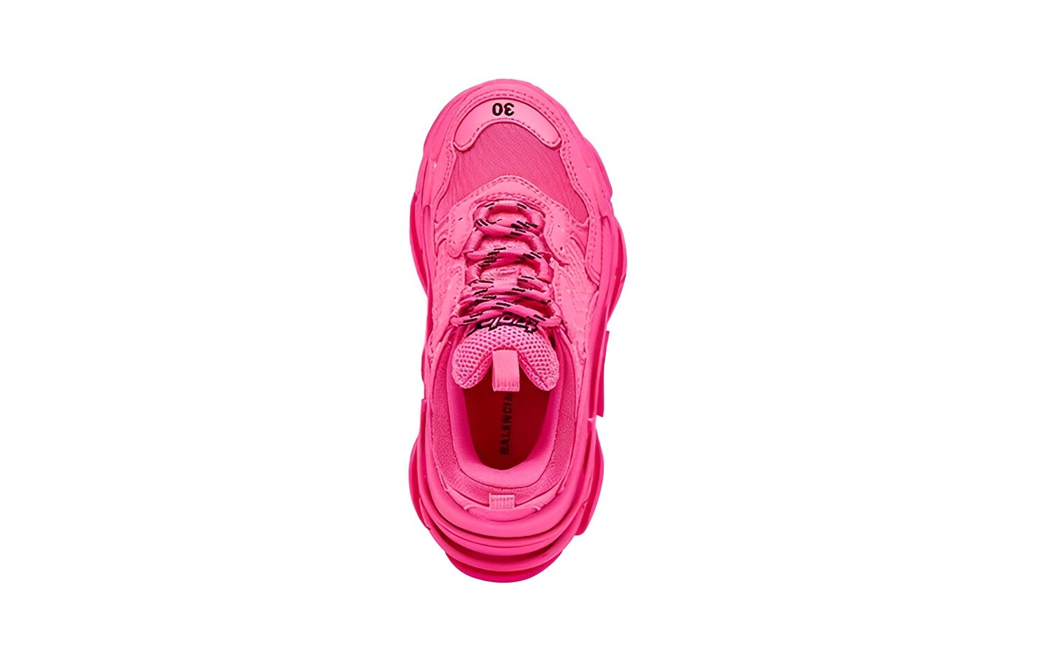 Кроссовки Triple S для детей «Флуоресцентно-розовые» Balenciaga — фото 3