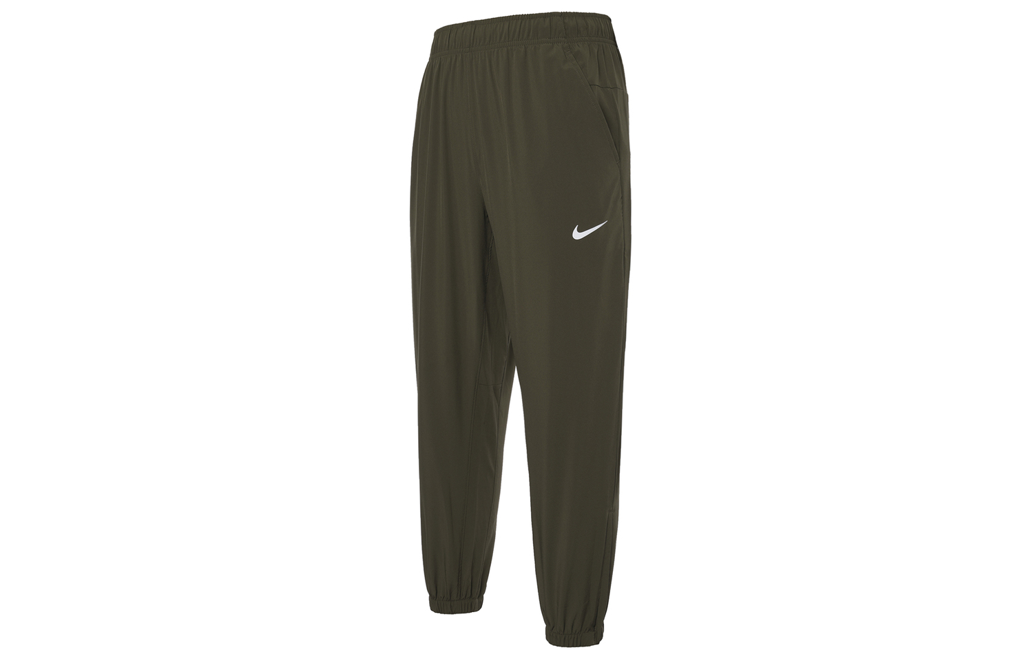 Вязаные спортивные брюки мужские средние оливково-зеленые Nike — фото 2