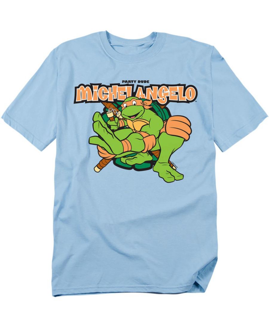 

Мужская футболка TMNT Party Dude Michelangelo TEENAGE MUTANT NINJA TURTLES, Light blue, Синий, Мужская футболка TMNT Party Dude Michelangelo TEENAGE MUTANT NINJA TURTLES, Light blue
