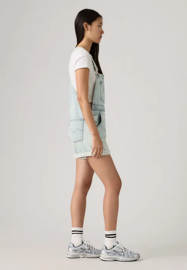 Винтажные легкие комбинезоны-шорты Levi'S, Abraded Art Shortall — фото 4