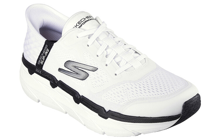 Кроссовки Skechers Lifestyle Shoes Men Low-top Black/white, белый — фото 3