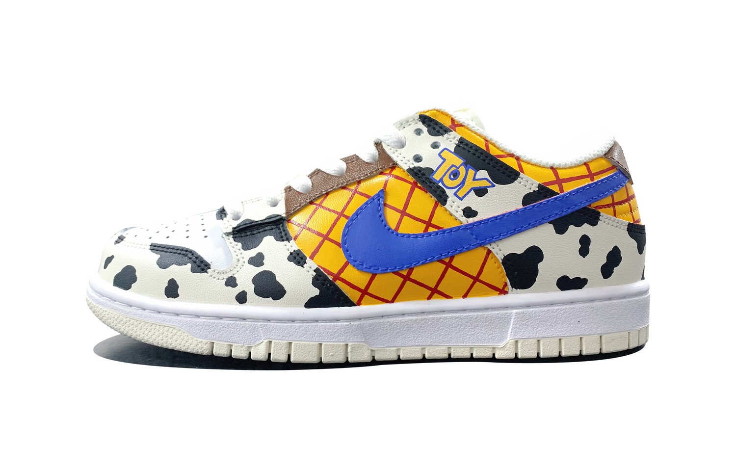 

Кроссовки Nike Dunk Skateboard Shoes Men Low-Top Beige/yellow/blue/black