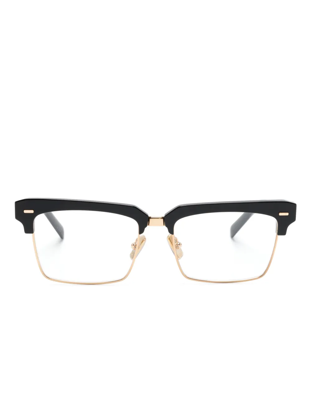 

Очки в прямоугольной оправе Clubmaster Miu Miu Eyewear, черный