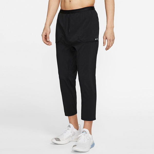 Брюки solid color casual running pants black Nike, черный — фото 3