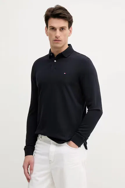 Лонгслив классический Tommy Hilfiger, синий