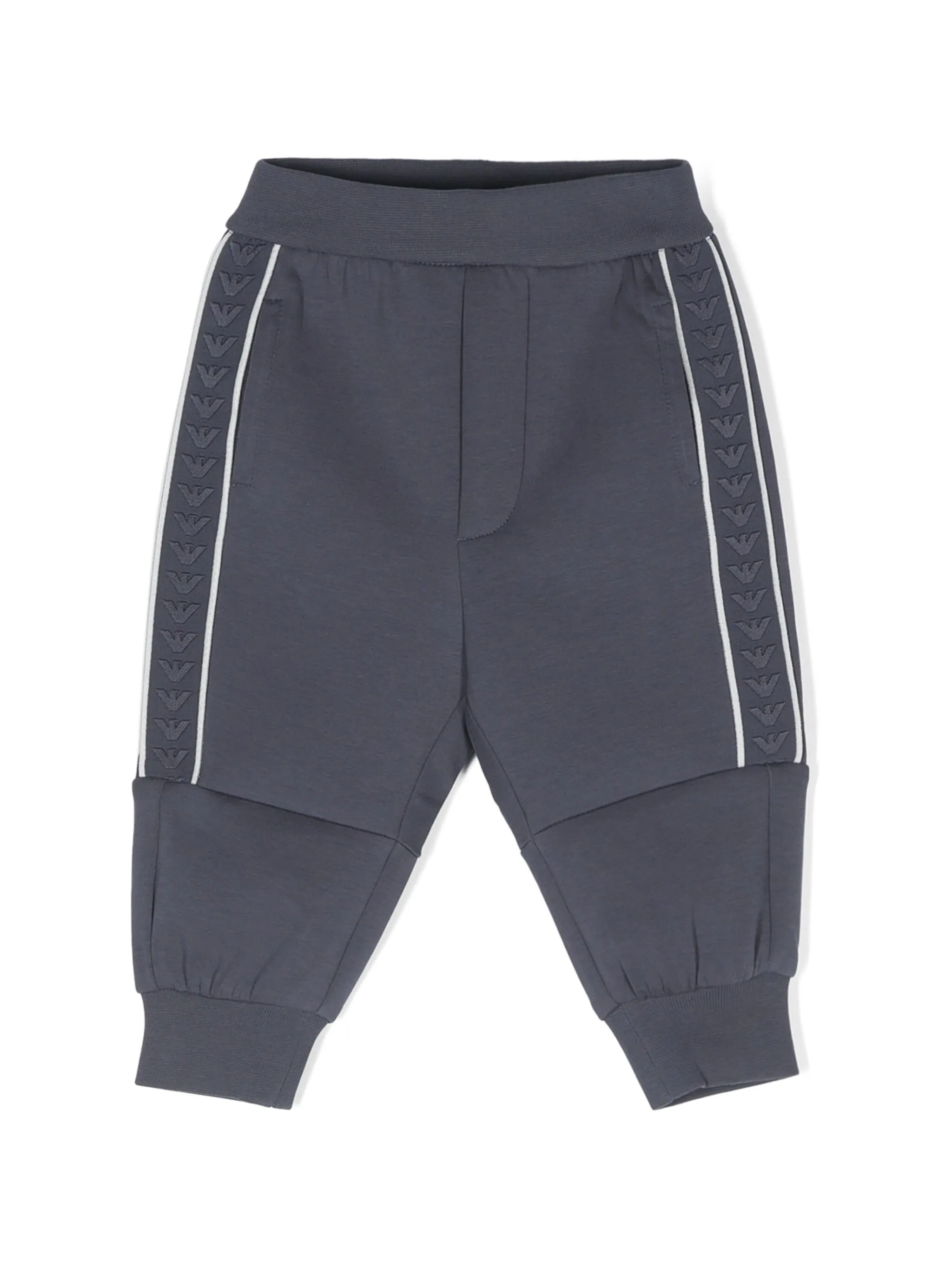 

Спортивные брюки с логотипами Emporio Armani Kids, синий