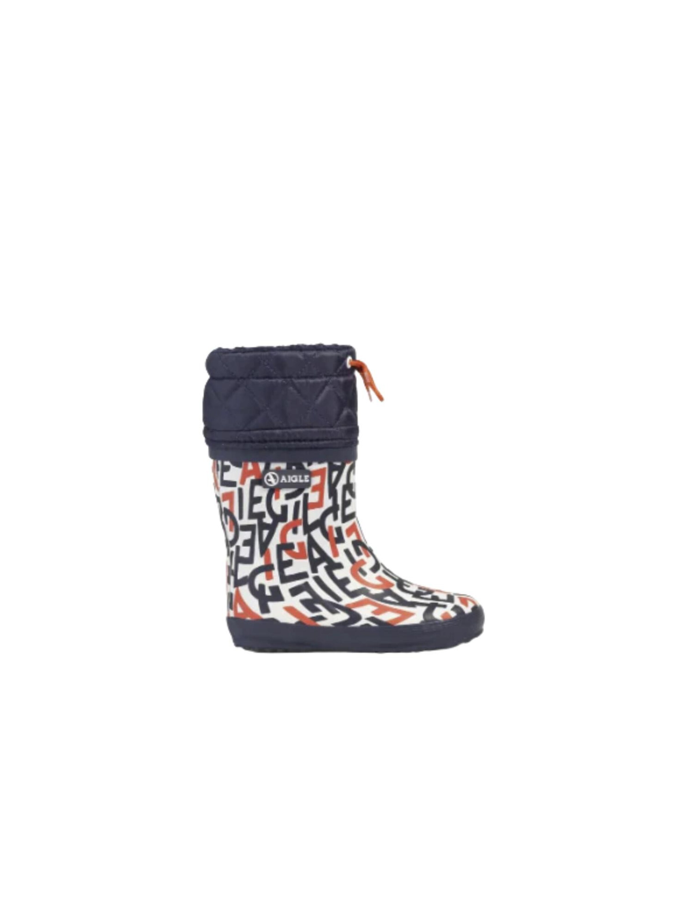 AIGLE Резиновые сапоги 'GIBOULEE PRINT' в черном цвете — фото 4