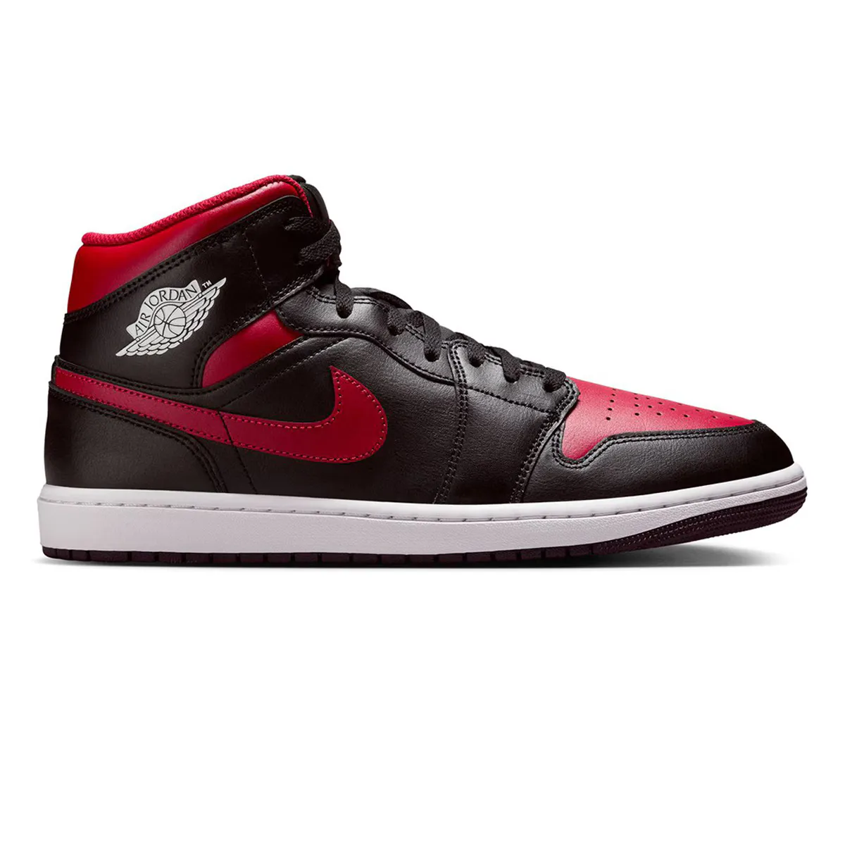 

Air Jordan 1 Mid Jordan мужская баскетбольная обувь, черный/красный