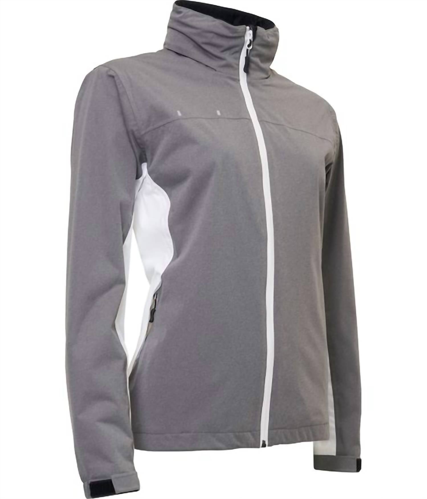

Женская куртка Swinley Rain Jacket в сером меланже Abacus Sportswear US, цвет grey melange