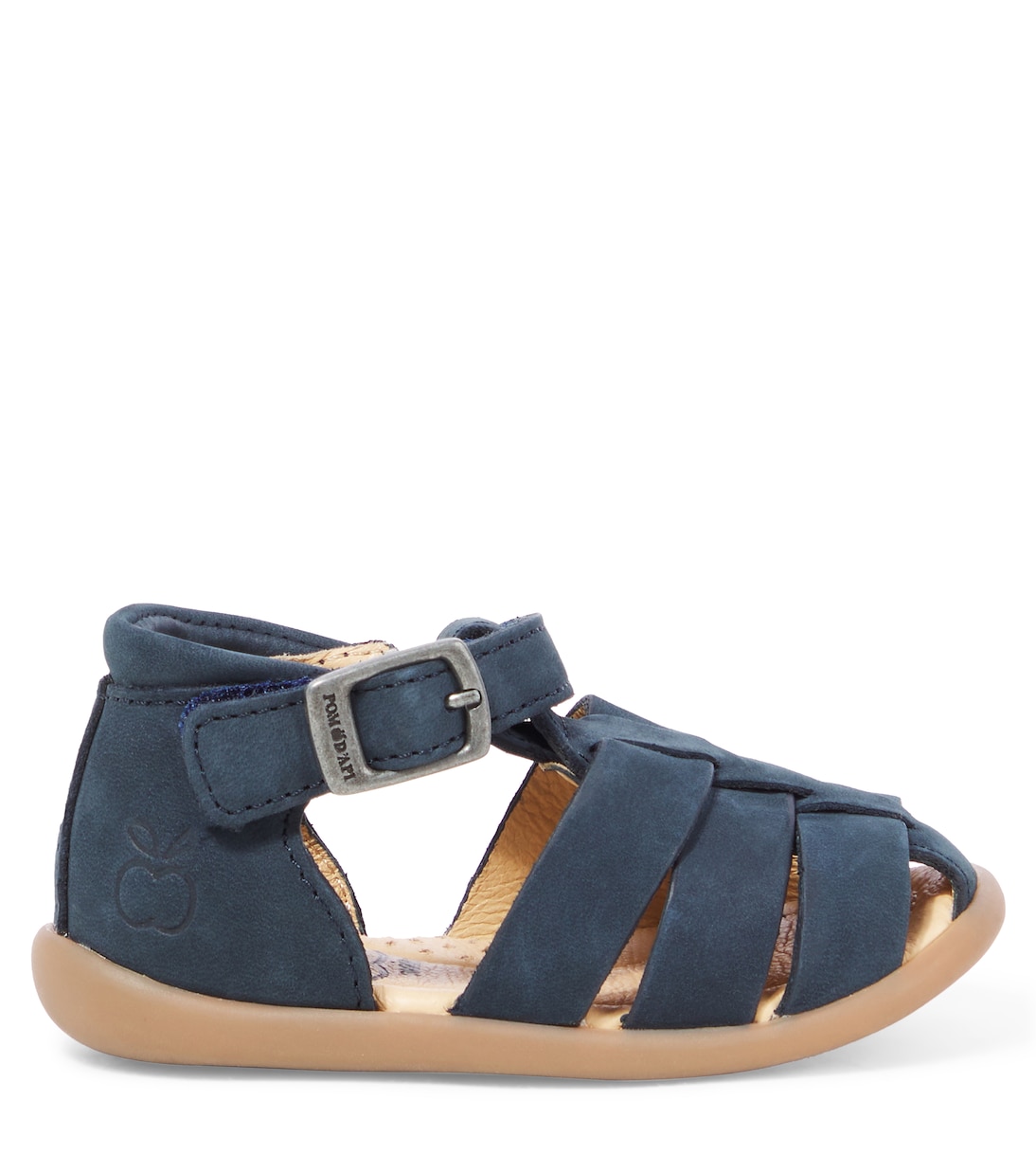 Сандалии рыбацкие из кожи Stand-Up Papy Pom d'Api, Nubuck Marine — фото 3