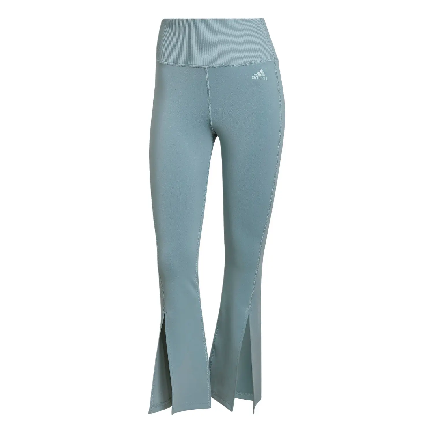 

Adidas Женские повседневные шорты AEROREADY W FLARED PT светло-голубого цвета