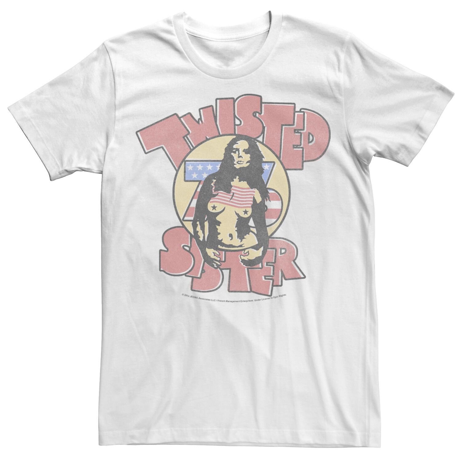 

Мужская футболка с логотипом Twisted Sister 76 Americana Licensed Character