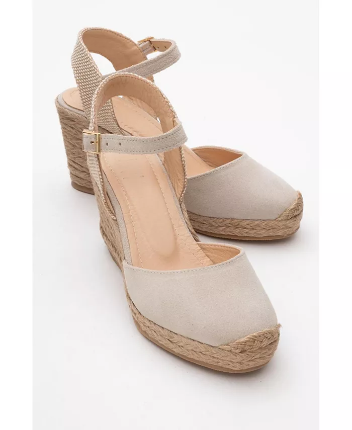 Синта Эспадрильи на платформе из замши (женские) Forever & Always Shoes, коричневый/бежевый — фото 4