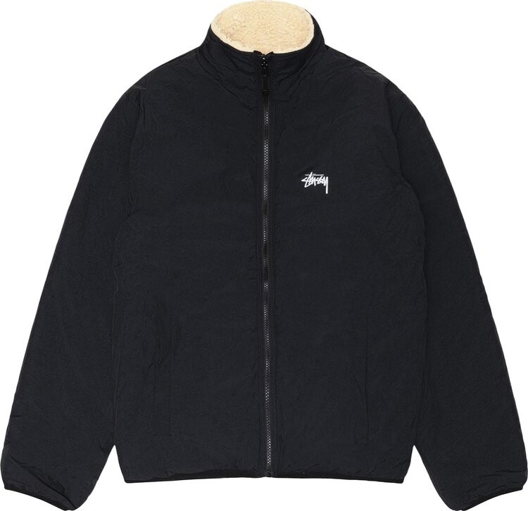 Куртка Stussy Sherpa Reversible 'Beige', разноцветный — фото 3
