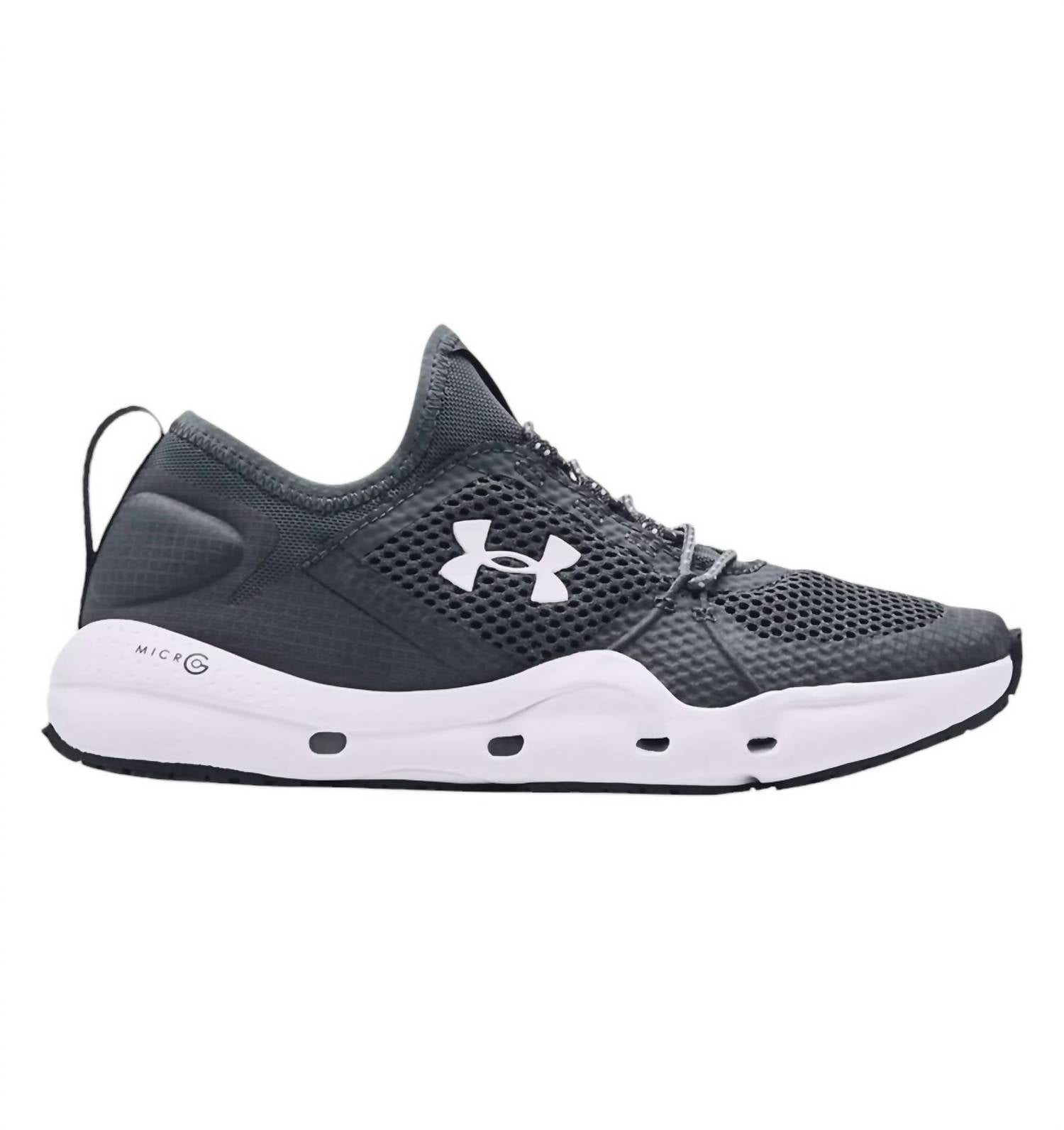Женские рыболовные туфли Micro G Kilchis в сером/белом цвете Under Armour — фото 2