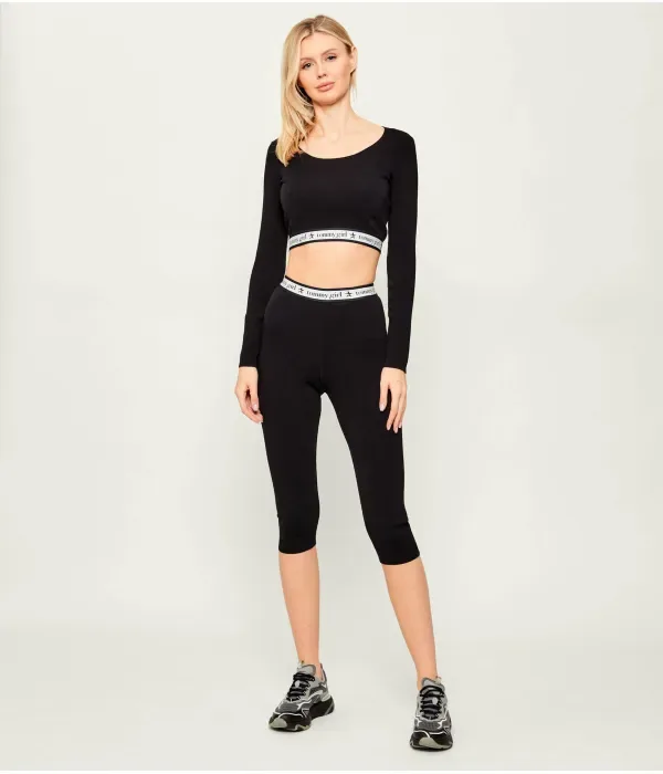 Свитер cropped fit Tommy Hilfiger, черный — фото 2