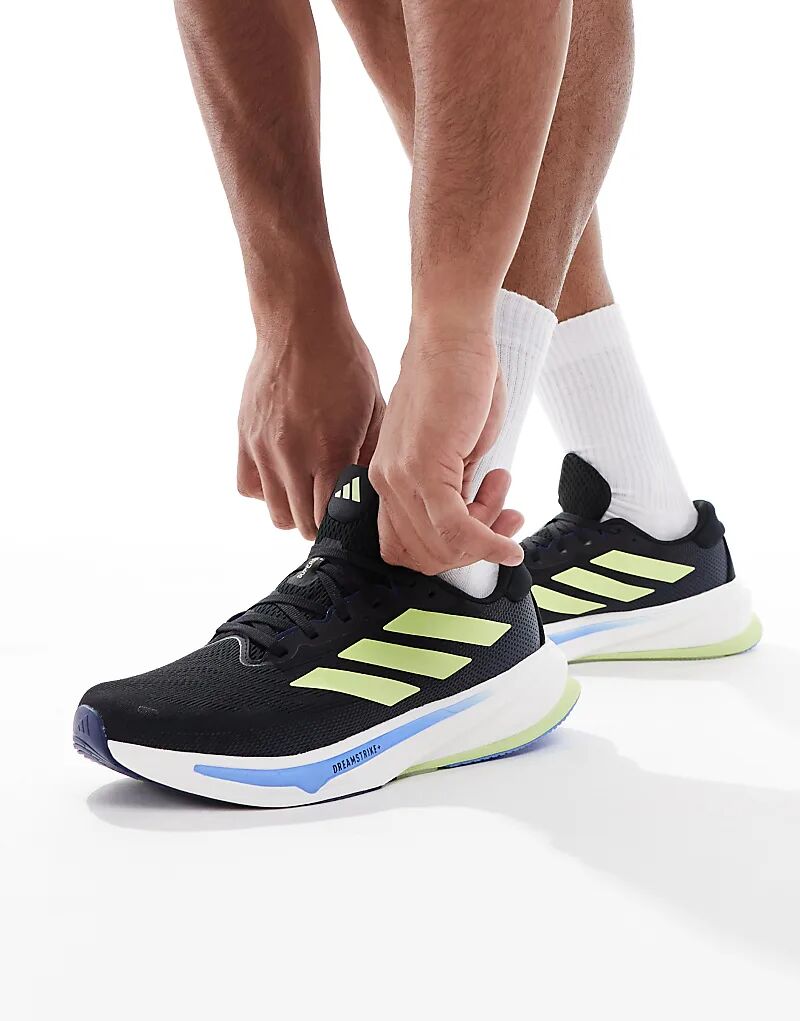 

Кроссовки adidas Running Supernova rise 2 в черном, лаймовом и синем цветах Adidas Performance