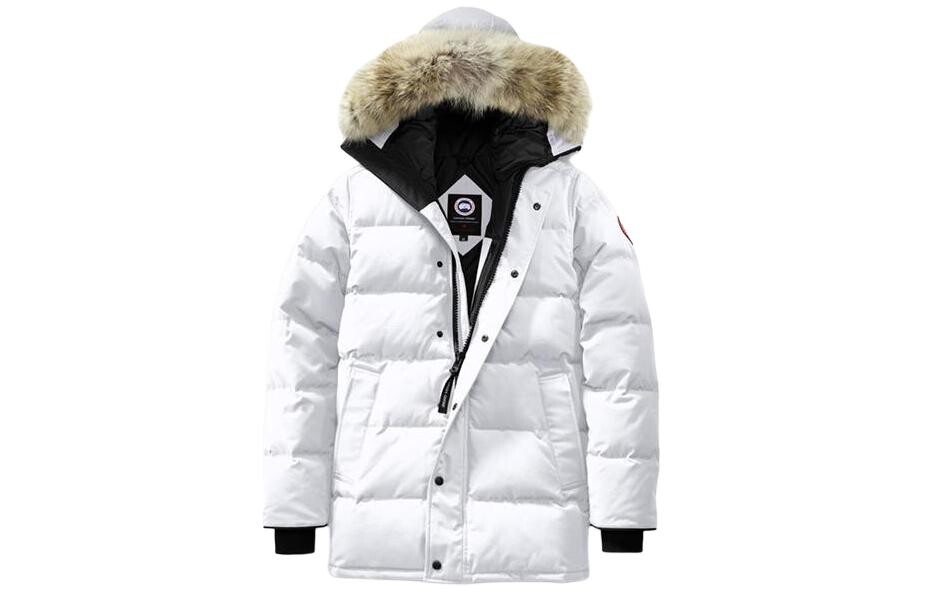

Пуховик мужской белый Canada Goose