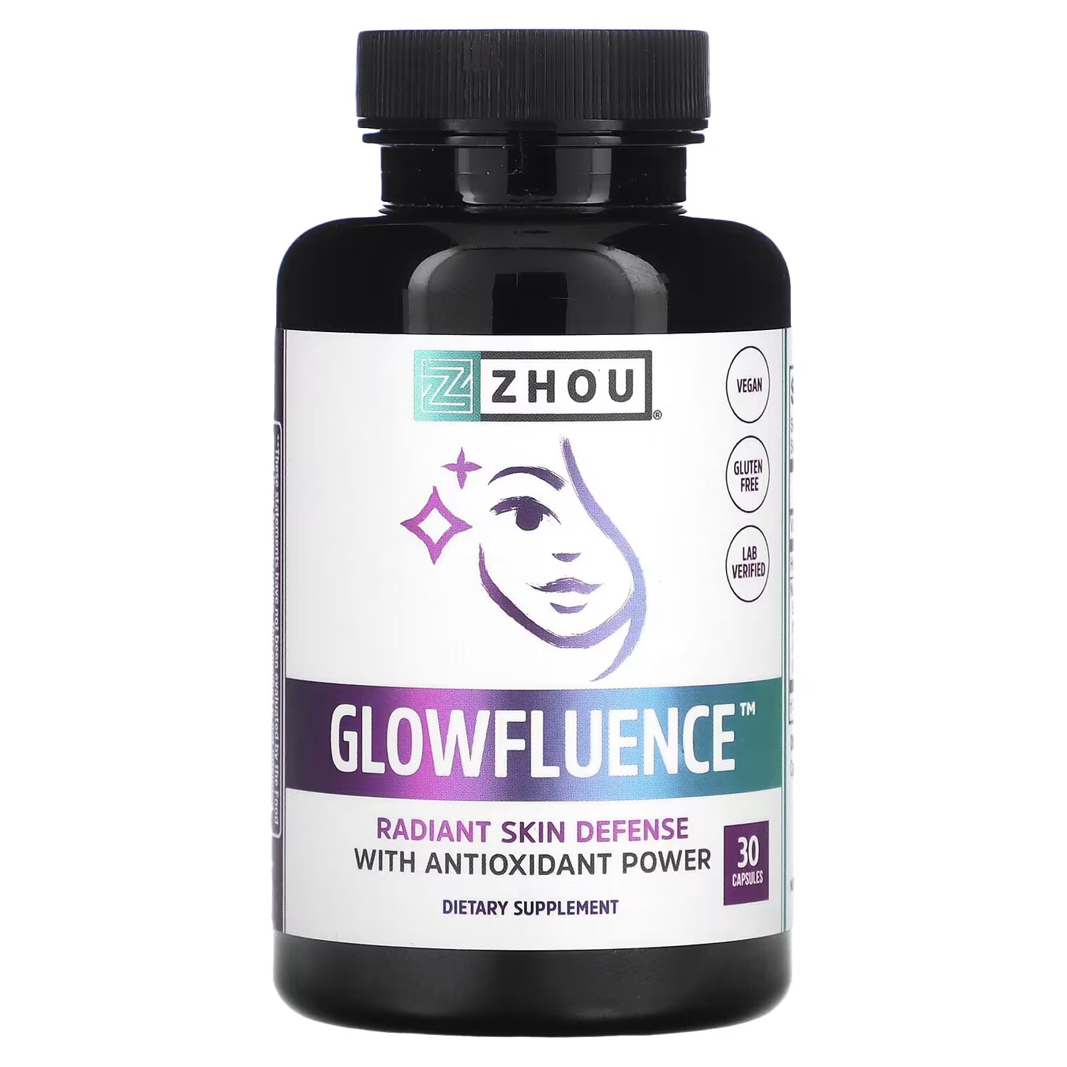

Добавка Zhou Nutrition Glowfluence, 30 капсул