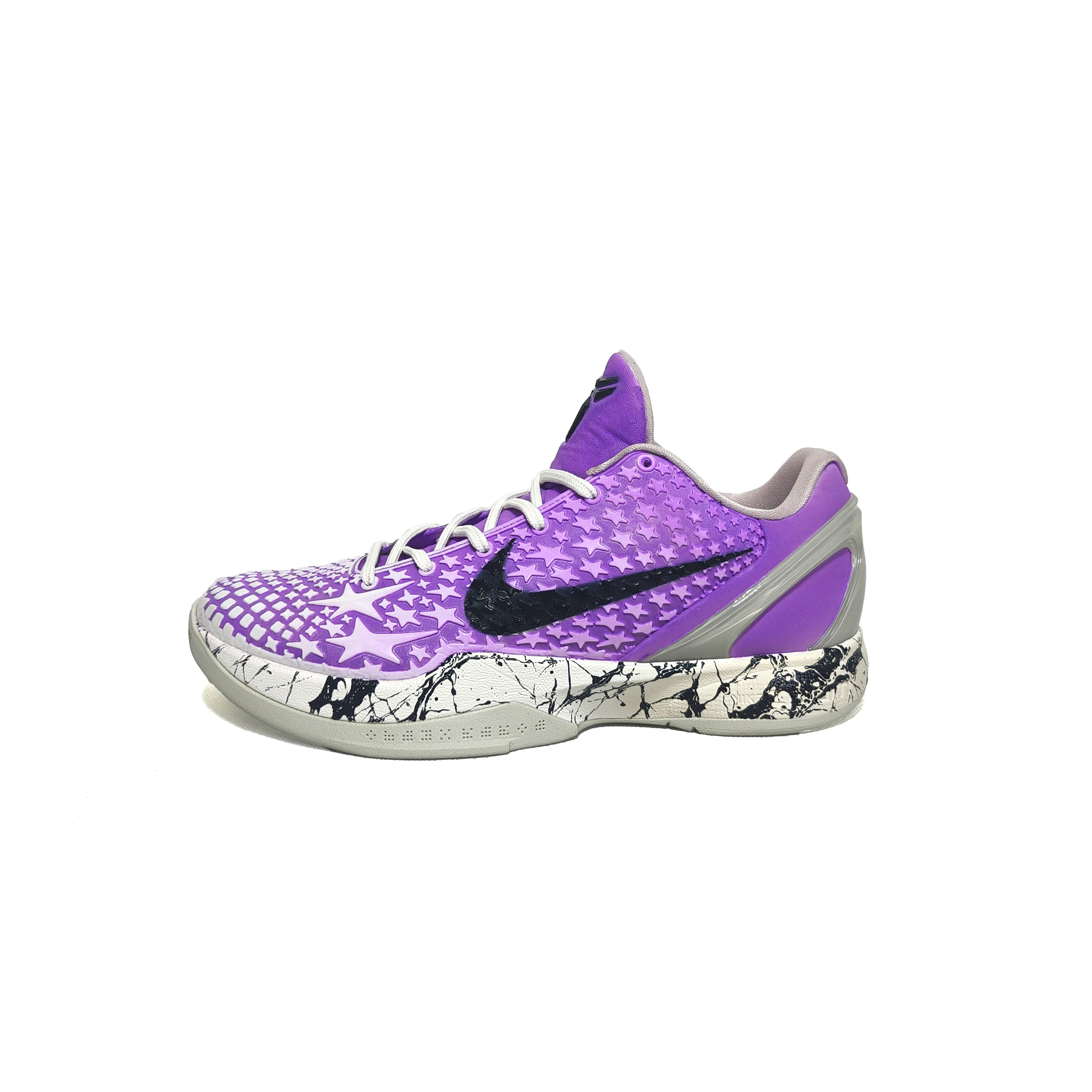 

Nike Баскетбольные кроссовки Zoom Kobe 6 мужские, низкие, белые/фиолетовые/черные