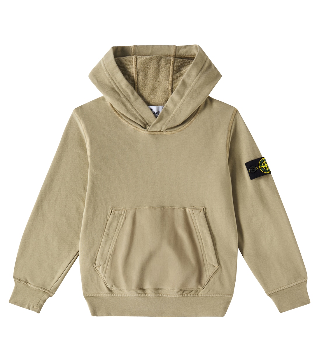 

Хлопковый джерси худи Stone Island Junior, Desert