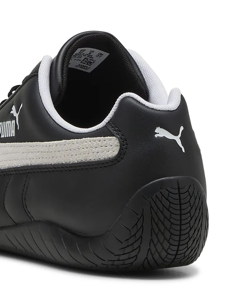 Кроссовки Puma Speedcat из кожи в черно-белых тонах — фото 3