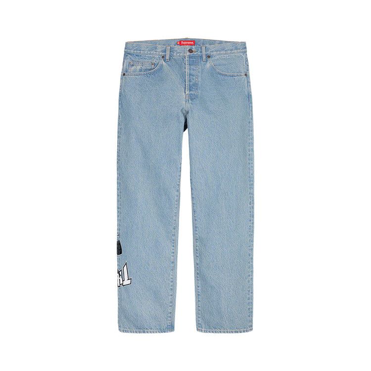 

Джинсы Supreme x Thrasher Regular Jean, Washed Blue